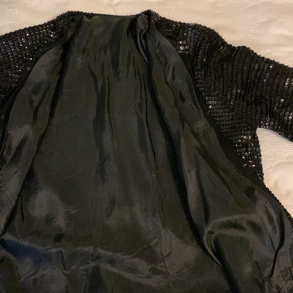 Vintage 1950s Sequin Open Cropped Cardigan - Picture 8 of 11